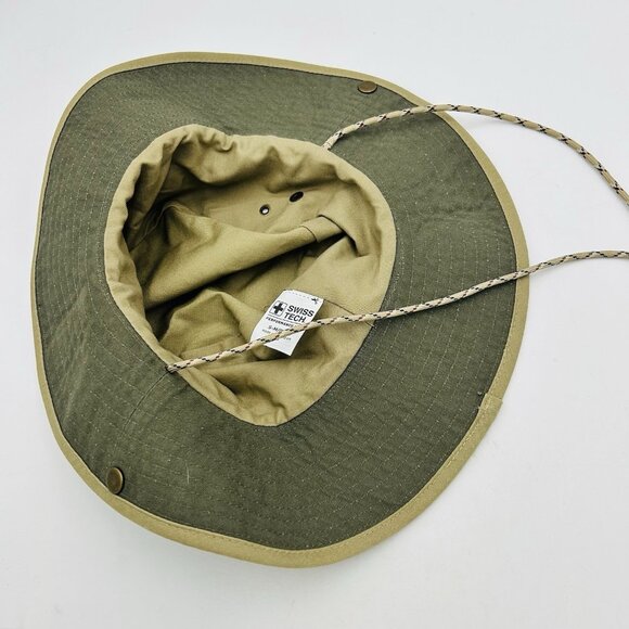 Swiss Tech Performance Gear Sun Bucket Boonie Fishing Hat Khaki Tan Safari S/M - Picture 6 of 8